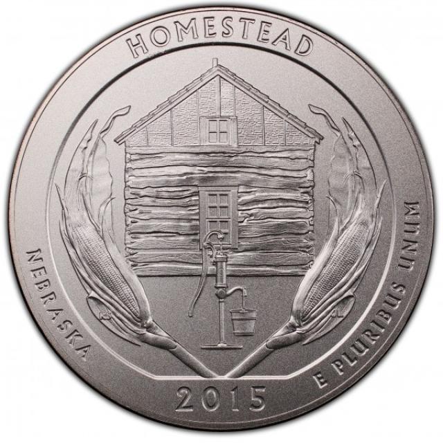 Монета Національний монумент Гомстед, ¼ долара 2015, США, Прекрасна Америка Квотери