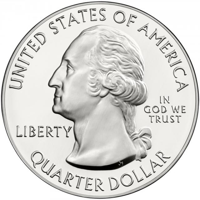 Монета Національний меморіал Маунт-Рашмор, ¼ долара 2013, США, Прекрасна Америка Квотери