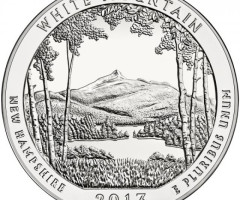 Монета Національний парк Білі гори, ¼ долара 2013, США, Прекрасна Америка Квотери