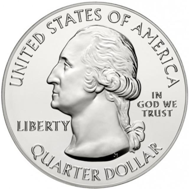 Монета Національний парк Акадія, ¼ долара 2012, США, Прекрасна Америка Квотери