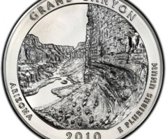 Монета Національний парк Гранд-Каньйон, ¼ долара 2010, США, Прекрасна Америка Квотери