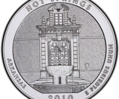 Монета Національний парк Хот-Спрінгс, ¼ долара 2010, США, Прекрасна Америка Квотери