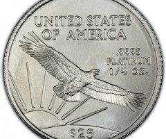 Монета Американський Платиновий орел, 25 доларів 2008, США, США