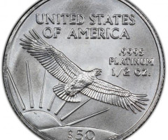 Монета Американський Платиновий орел, 50 доларів 2008, США, США