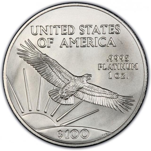 Монета Американський Платиновий орел, 100 доларів 2008, США, США
