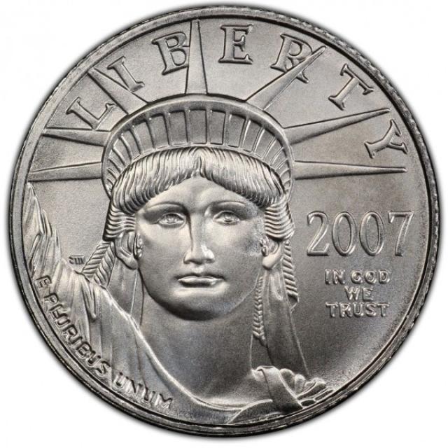 Монета Американський Платиновий орел, 10 доларів 2007, США, США