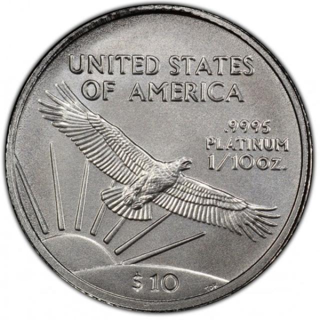 Монета Американський Платиновий орел, 10 доларів 2007, США, США