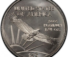 Монета Американський Платиновий орел, 25 доларів 2007, США, США
