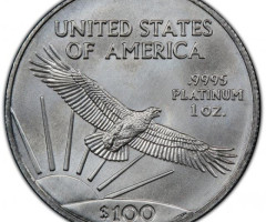 Монета Американський Платиновий орел, 100 доларів 2007, США, США
