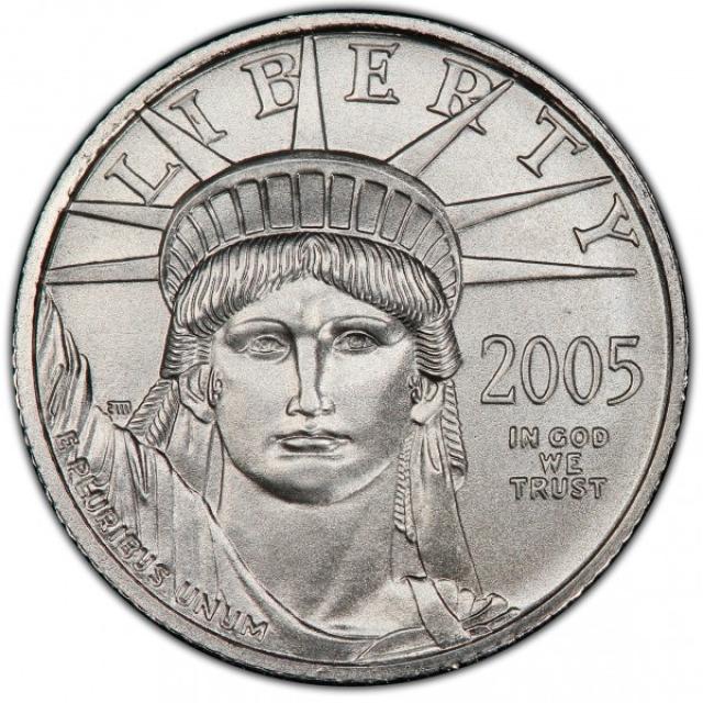 Монета Американський Платиновий орел, 10 доларів 2005, США, США