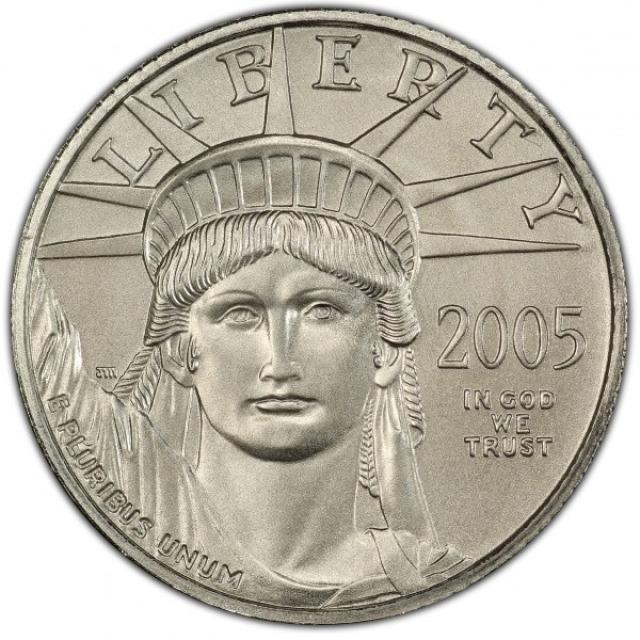 Монета Американський Платиновий орел, 25 доларів 2005, США, США