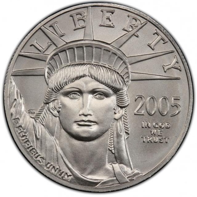 Монета Американський Платиновий орел, 100 доларів 2005, США, США