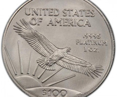 Монета Американський Платиновий орел, 100 доларів 2005, США, США