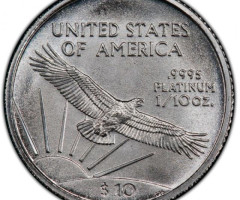 Монета Американський Платиновий орел, 10 доларів 2004, США, США