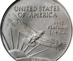 Монета Американський Платиновий орел, 25 доларів 2004, США, США