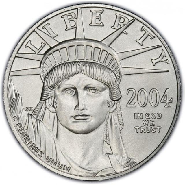 Монета Американський Платиновий орел, 100 доларів 2004, США, США