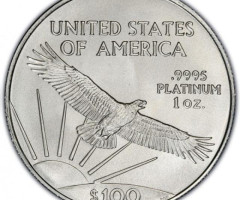 Монета Американський Платиновий орел, 100 доларів 2004, США, США