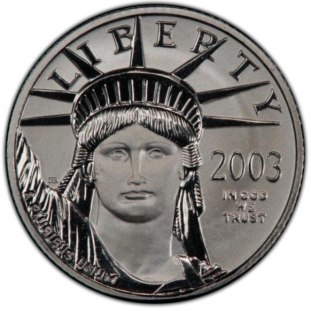 Монета Американський Платиновий орел, 10 доларів 2003, США, США