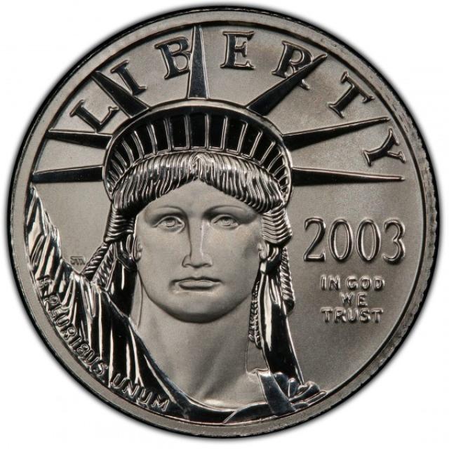 Монета Американський Платиновий орел, 25 доларів 2003, США, США