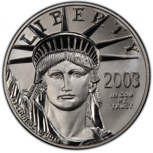 Монета Американський Платиновий орел, 100 доларів 2003, США, США