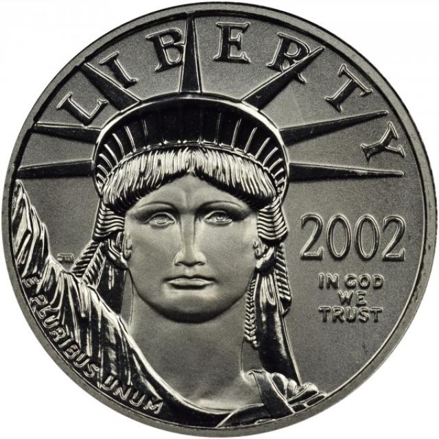 Монета Американський Платиновий орел, 10 доларів 2002, США, США