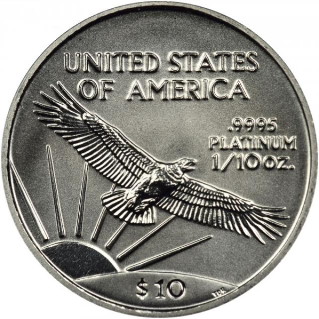 Монета Американський Платиновий орел, 10 доларів 2002, США, США