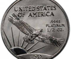 Монета Американський Платиновий орел, 50 доларів 2002, США, США