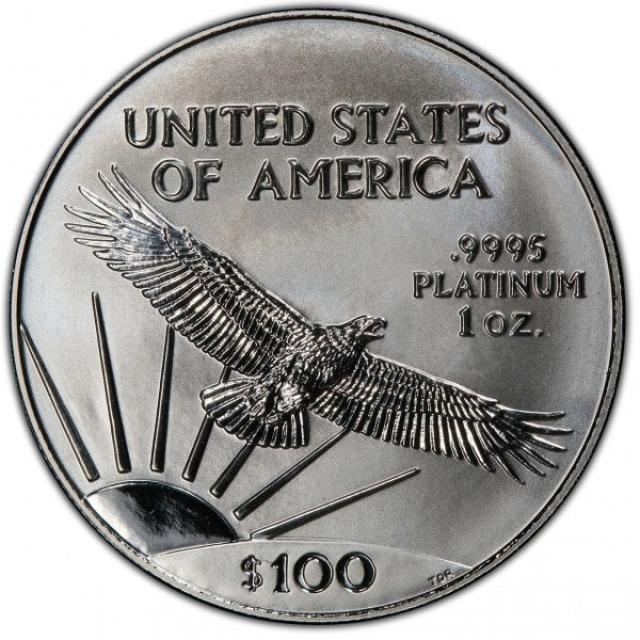 Монета Американський Платиновий орел, 100 доларів 2002, США, США