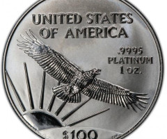 Монета Американський Платиновий орел, 100 доларів 2002, США, США