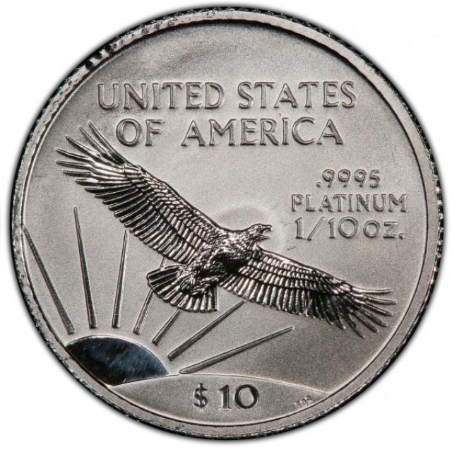 Монета Американський Платиновий орел, 10 доларів 2001, США, США