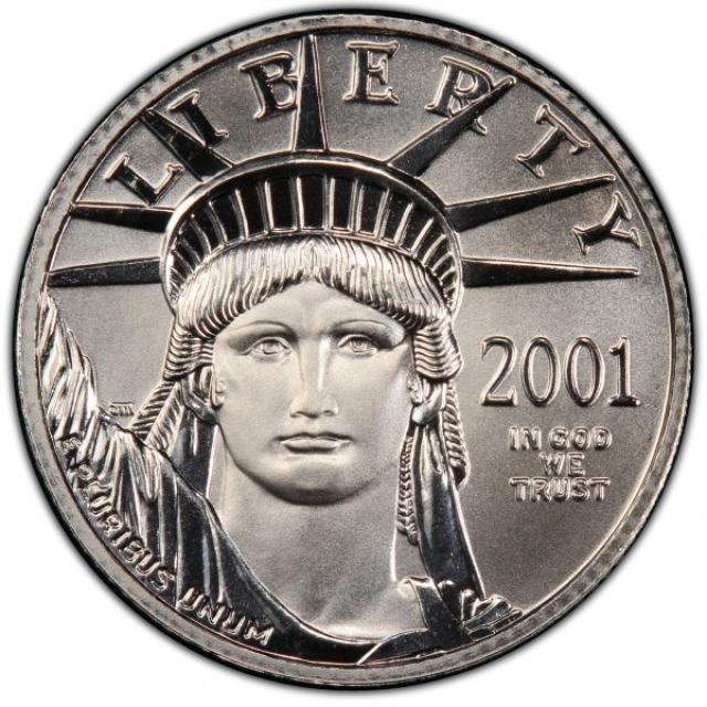 Монета Американський Платиновий орел, 25 доларів 2001, США, США