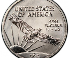 Монета Американський Платиновий орел, 25 доларів 2001, США, США