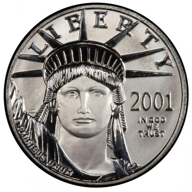 Монета Американський Платиновий орел, 50 доларів 2001, США, США