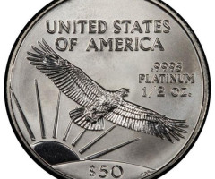 Монета Американський Платиновий орел, 50 доларів 2001, США, США