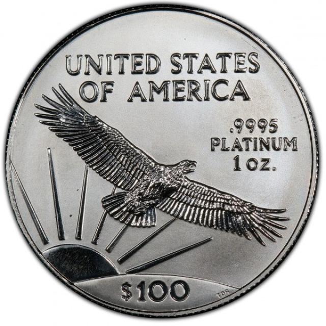 Монета Американський Платиновий орел, 100 доларів 2001, США, США