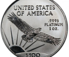 Монета Американський Платиновий орел, 100 доларів 2001, США, США