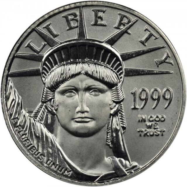Монета Американський Платиновий орел, 10 доларів 1999, США, США