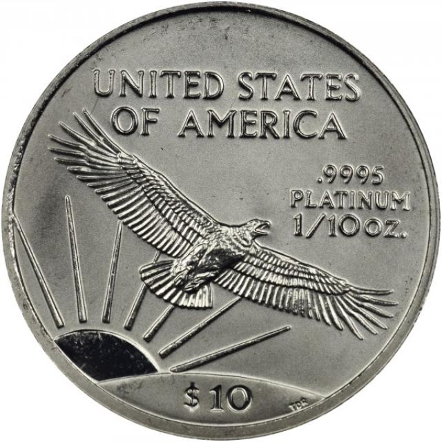 Монета Американський Платиновий орел, 10 доларів 1999, США, США