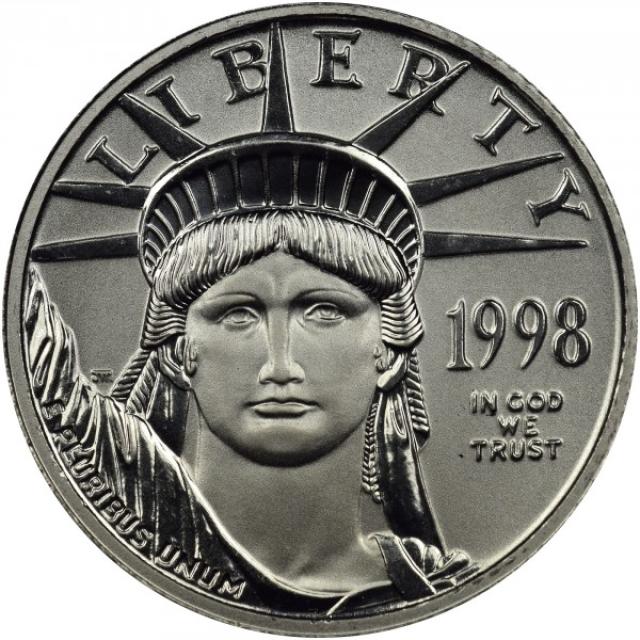 Монета Американський Платиновий орел, 10 доларів 1998, США, США