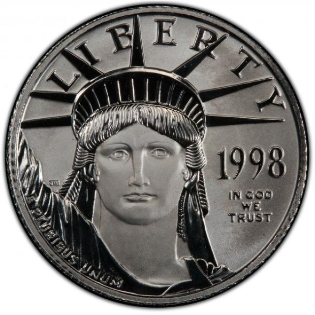 Монета Американський Платиновий орел, 25 доларів 1998, США, США