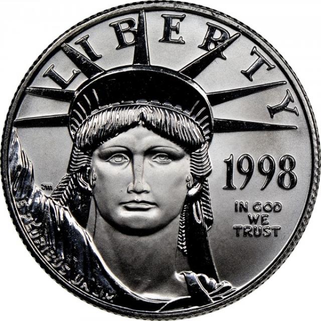 Монета Американський Платиновий орел, 50 доларів 1998, США, США