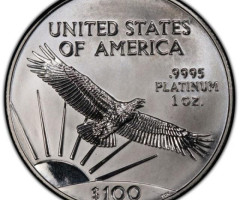 Монета Американський Платиновий орел, 100 доларів 1998, США, США