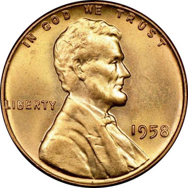 Монета Wheat Penny, Лінкольн, 1 цент 1958, США, США
