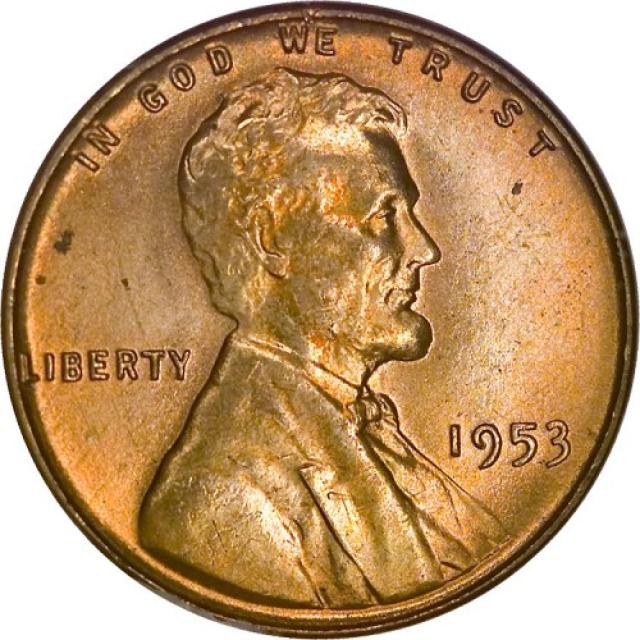 Монета Wheat Penny, Лінкольн, 1 цент 1953, США, США