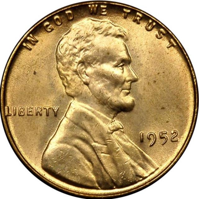 Монета Wheat Penny, Лінкольн, 1 цент 1952, США, США
