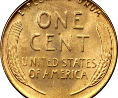Монета Wheat Penny, Лінкольн, 1 цент 1952, США, США