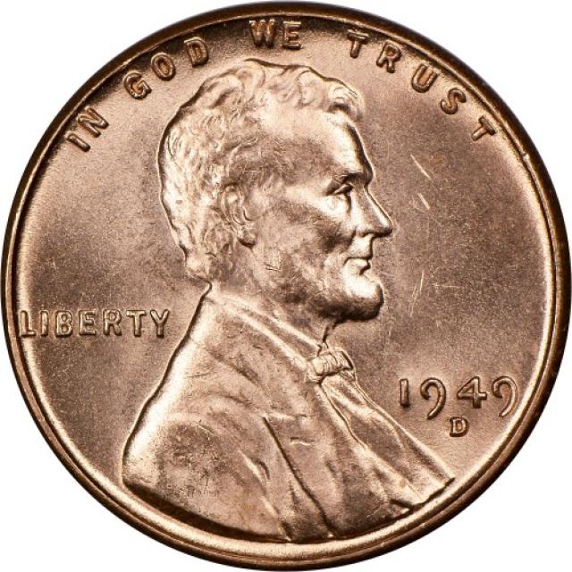 Монета Wheat Penny, Лінкольн, 1 цент 1949, США, США