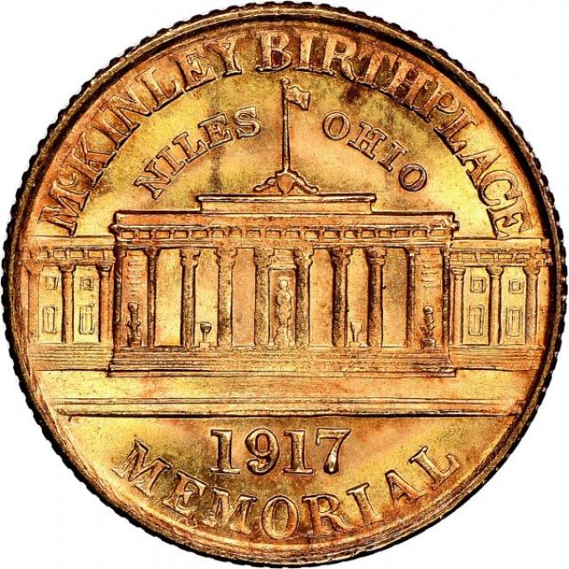 Монета Меморіал місця народження Мак-Кінлі, 1 долар 1917, США, США