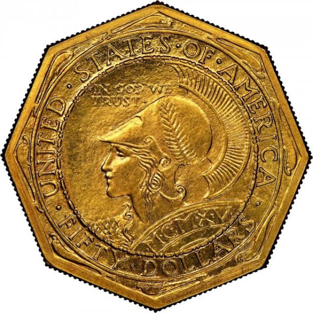 Монета Панамо-Тихоокеанська міжнародна виставка, 50 доларів 1915, США, США