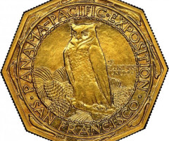 Монета Панамо-Тихоокеанська міжнародна виставка, 50 доларів 1915, США, США